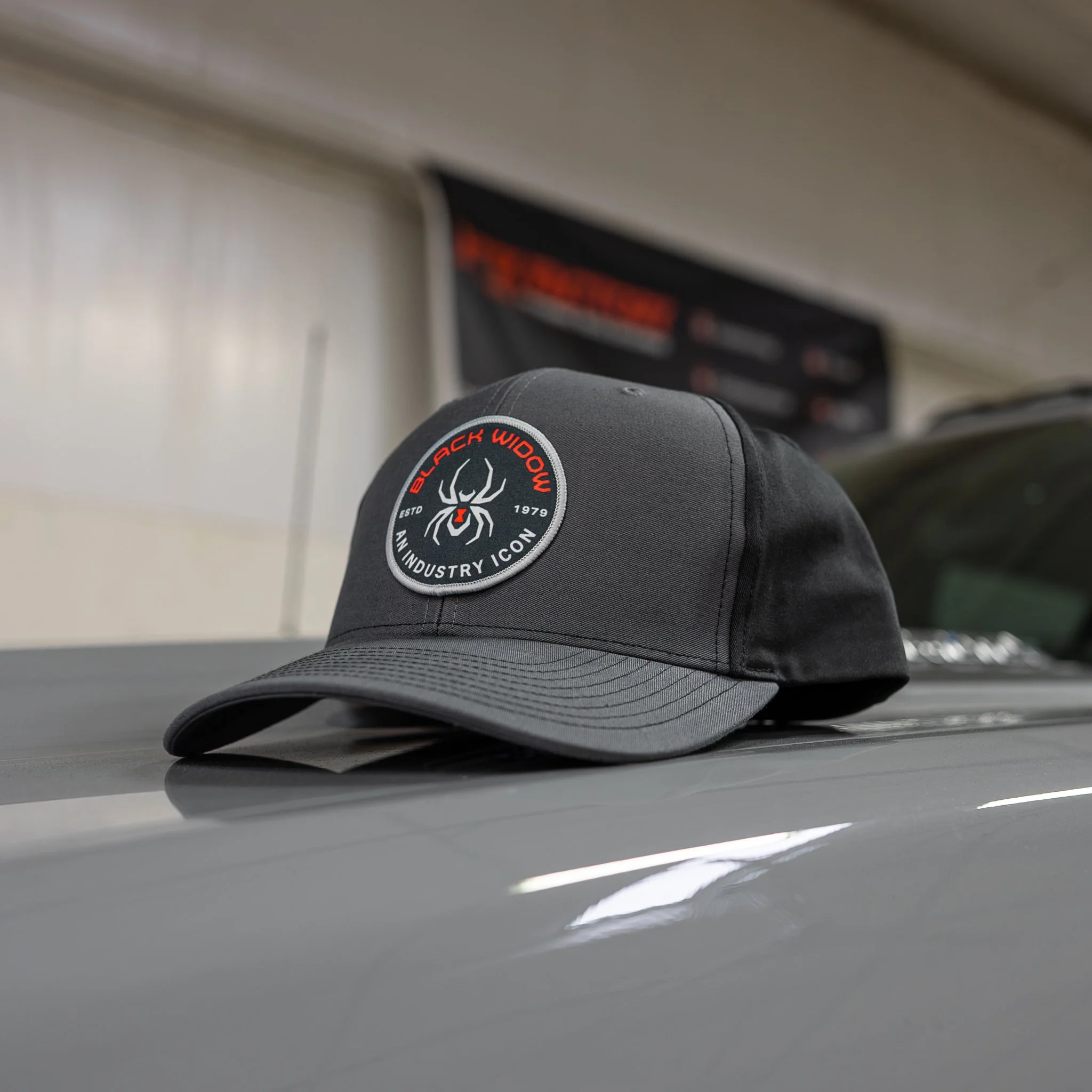 Icon Patch Snap Backs — Black Widow Lifted Trucks